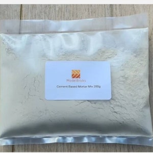 Beige Cement Based Mortar Mix  For Miniature Scale Model Bricks