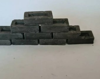 50 Grey 1:12th Scale Miniature Dolls House War Gaming Model Railway Bricks