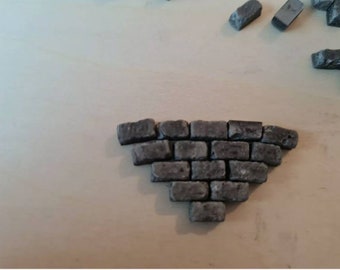 320 Grey 1:24th Scale Miniature Dolls House War Gaming Model Railway Cobblestones