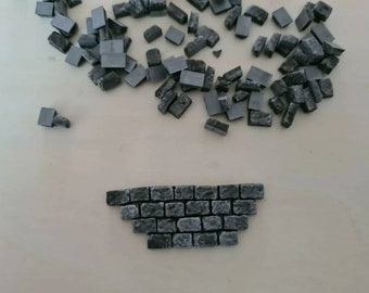 2500 Grey 1:35th Scale Miniature Dolls House War Gaming Model Railway Cobblestones