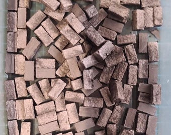 Budynek dioramy w skali 1:35, gry wojenne, 200 szarych bloków kamiennych, długość 12 mm, szerokość 6 mm, wysokość 6 mm