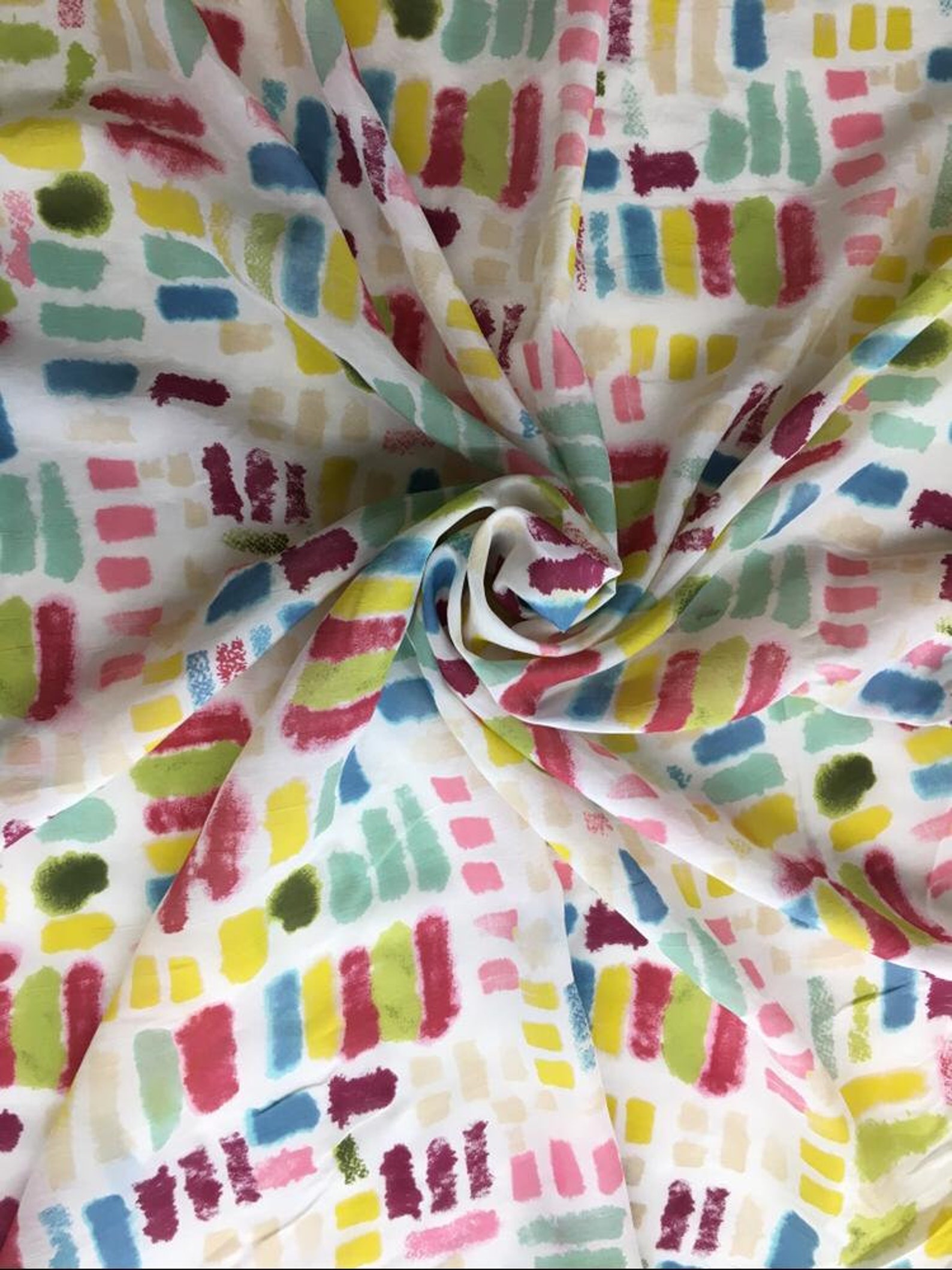 100% Cupro Fabric With Print 42/43 - Etsy