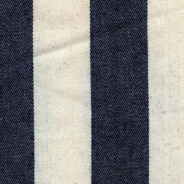 100% Cotton Denim Big Stripe Fabric