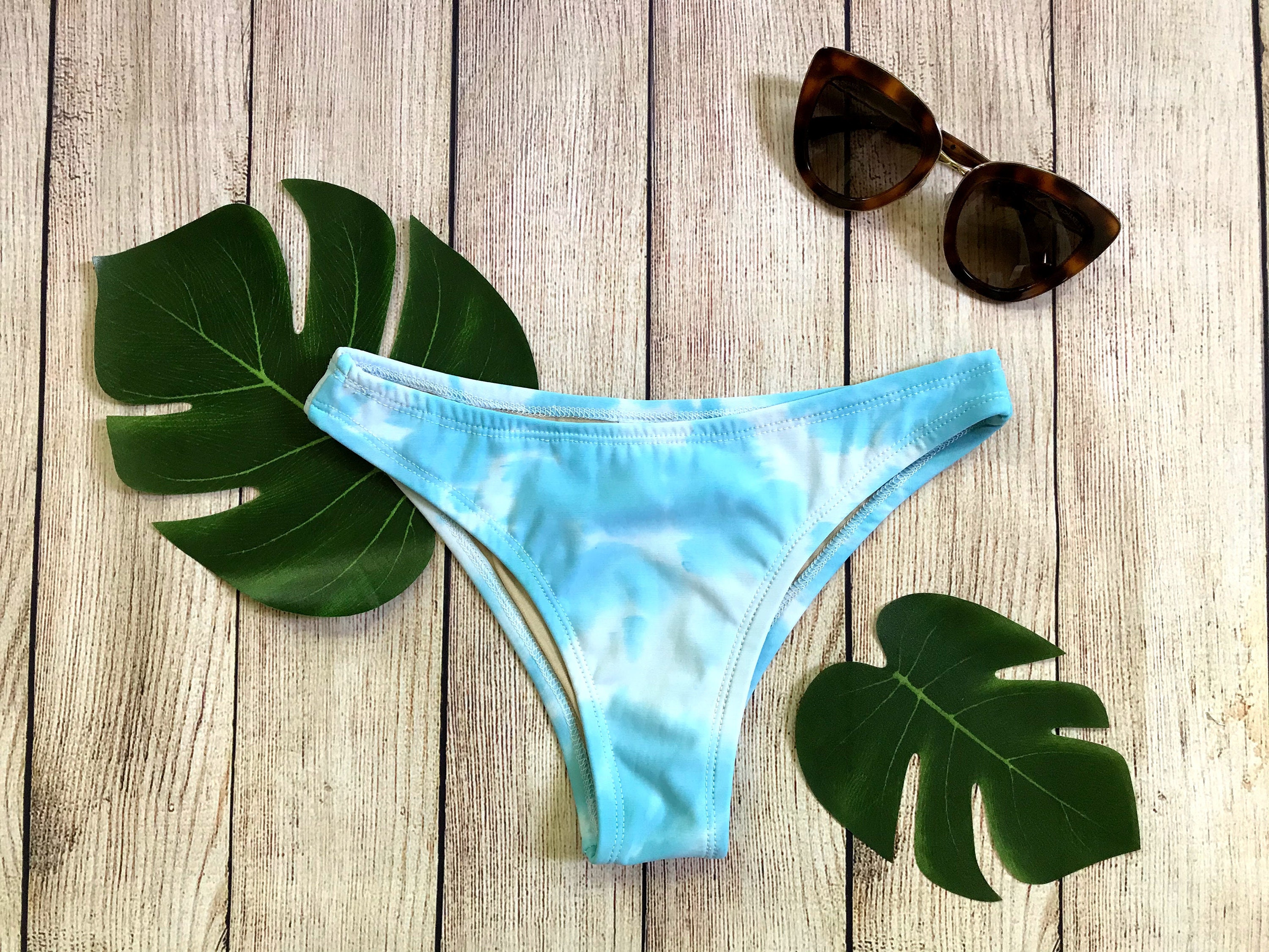 tie dye bikini bottom