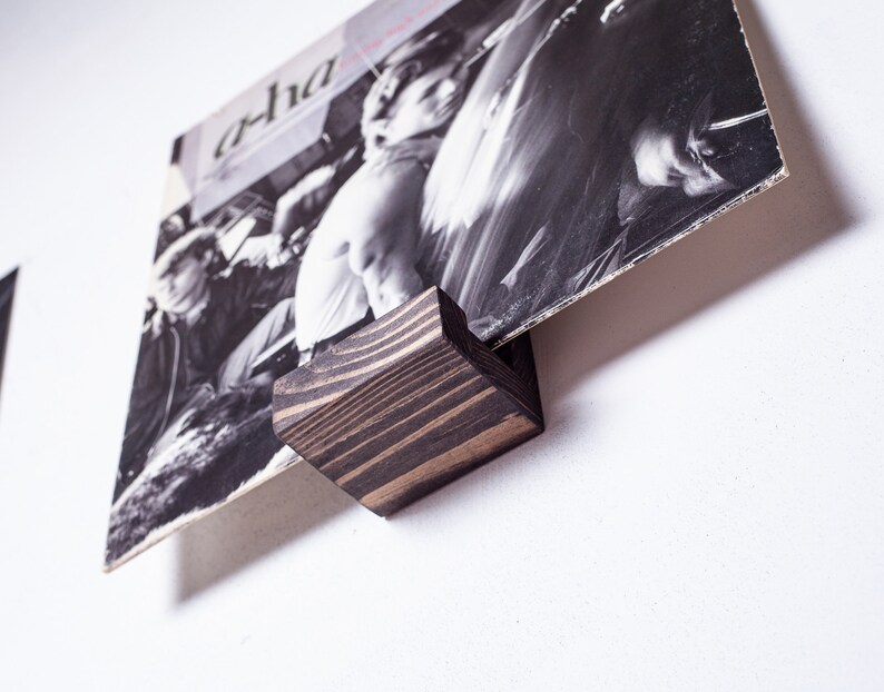 Play Now Wood Shelf Record Display Wall Mounted Vinyl Etsy