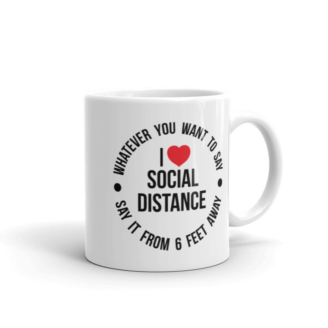 Six Feet Away Please. Fun Six Feet Apart Social Distancing Etsy
