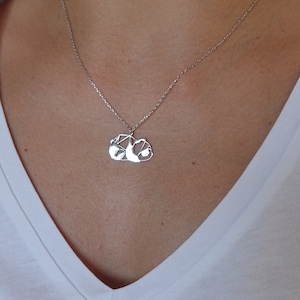 Origami Panda ketting - 925 sterling zilveren ketting - dierlijke sieraden