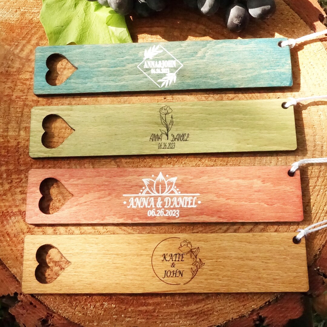 Bulk Bookmarks With Tassels Wooden Engraved Bookmark Fvors Etsy