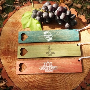Hölzerne Lesezeichen Favors, Bulk Custom Lesezeichen, personalisierte Lesezeichen mit Quasten