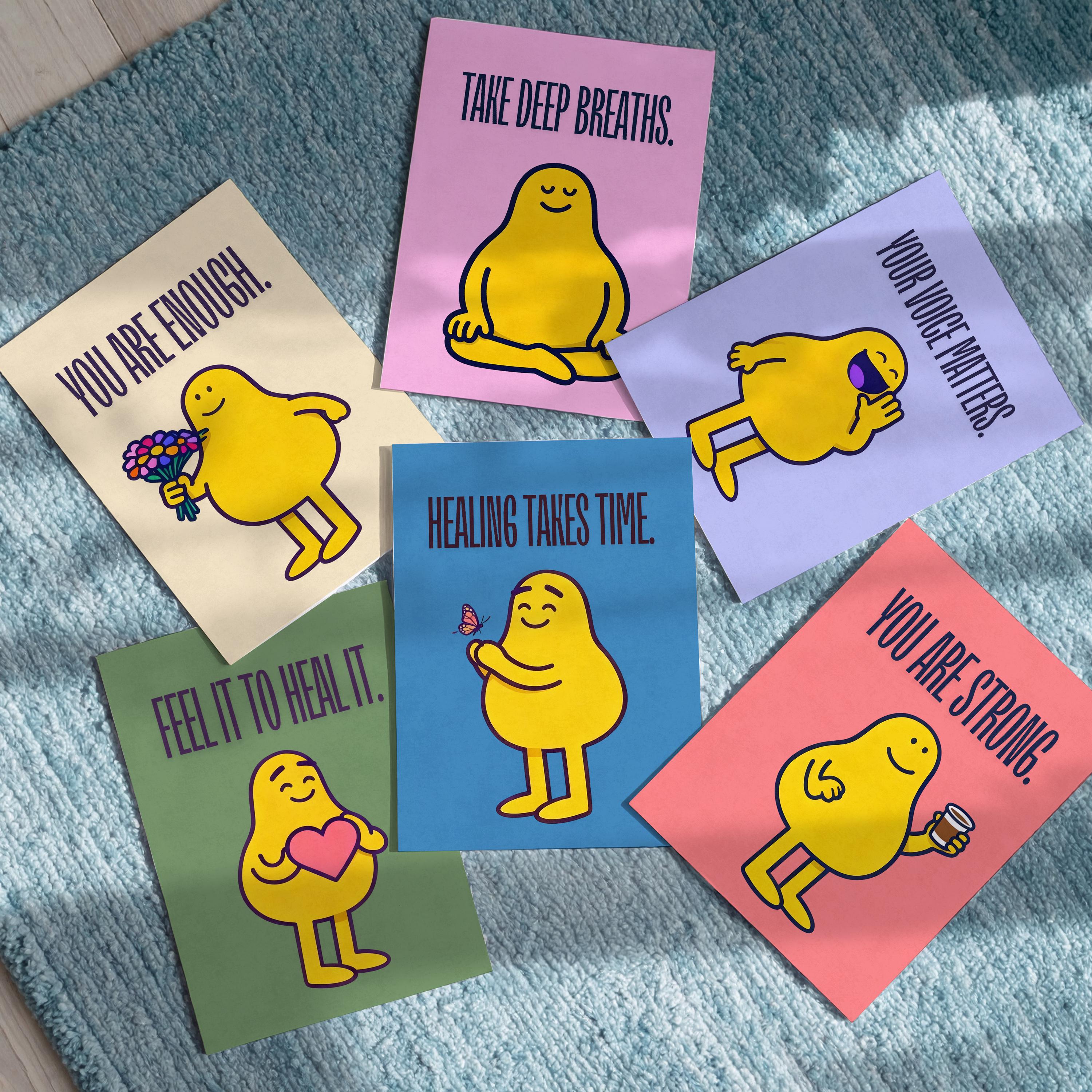 Positive Affirmation Poster Set, Mental Health Decor Bundle - Etsy