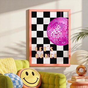 Disco Ball Print: Retro Maximalist Home Decor (Digital Print)