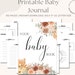 Printable Baby Journal, Pregnancy Journal, Baby Book, Baby Milestones ...