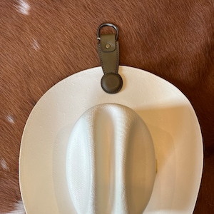 Leather Cowboy Hat Holder - Free Personalization