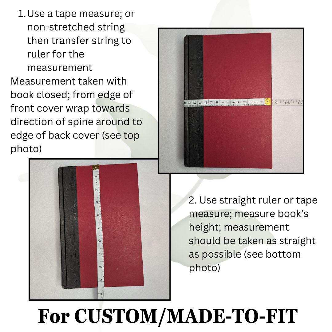 Custom Fabric Book Cover Personalized Hardcover & Paperback Protector ...