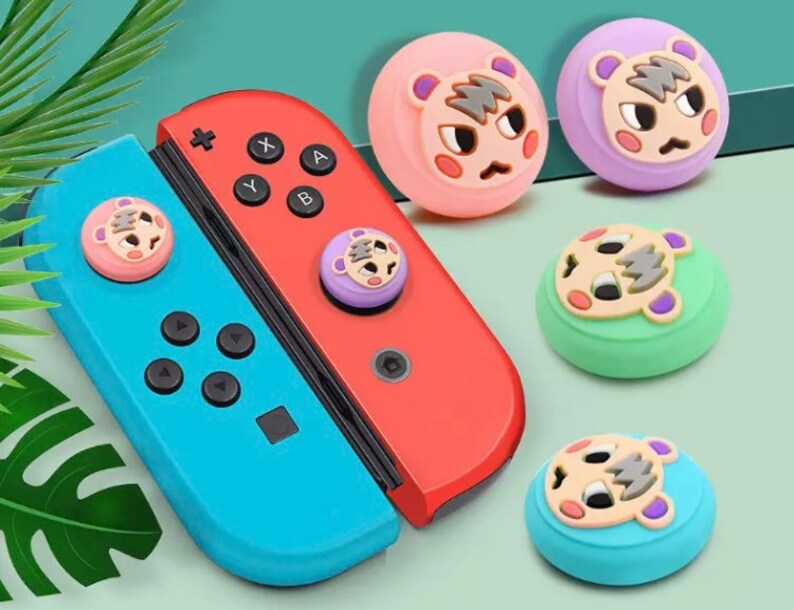 Nintendo Switch Joy Con Thumb Grips Pair Animal New Etsy