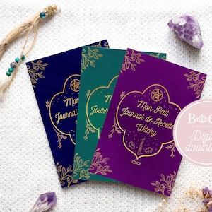 Recipe Book to Fill, to complete with 52 recipes, Special Witch, Customizable notebook, Witchy Recipe Book, download, printable