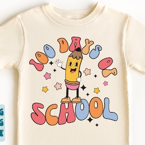 100 giorni di scuola SVG PNG, 100 giorni di scuola camicia Svg, Happy 100 giorni di scuola Svg, 100 giorni di scuola Svg Girl Boy
