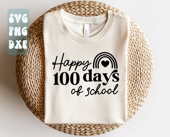 Happy 100 days of school SVG,100 Days of School SVG,Teacher svg,School shirt svg,Kid's shirt svg,100th Days of School cut file