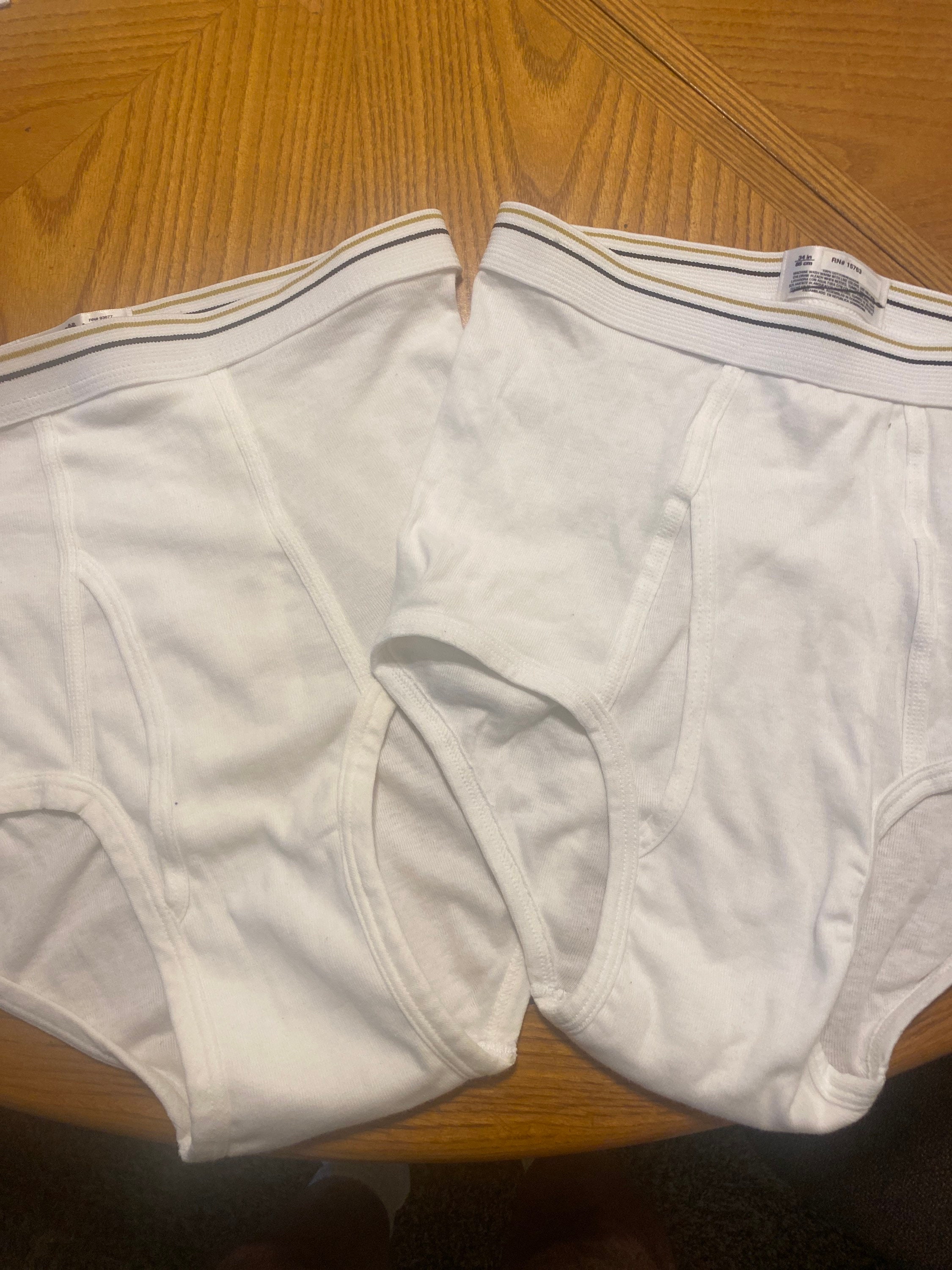 STAFFORD two pak vintage white briefs | Etsy