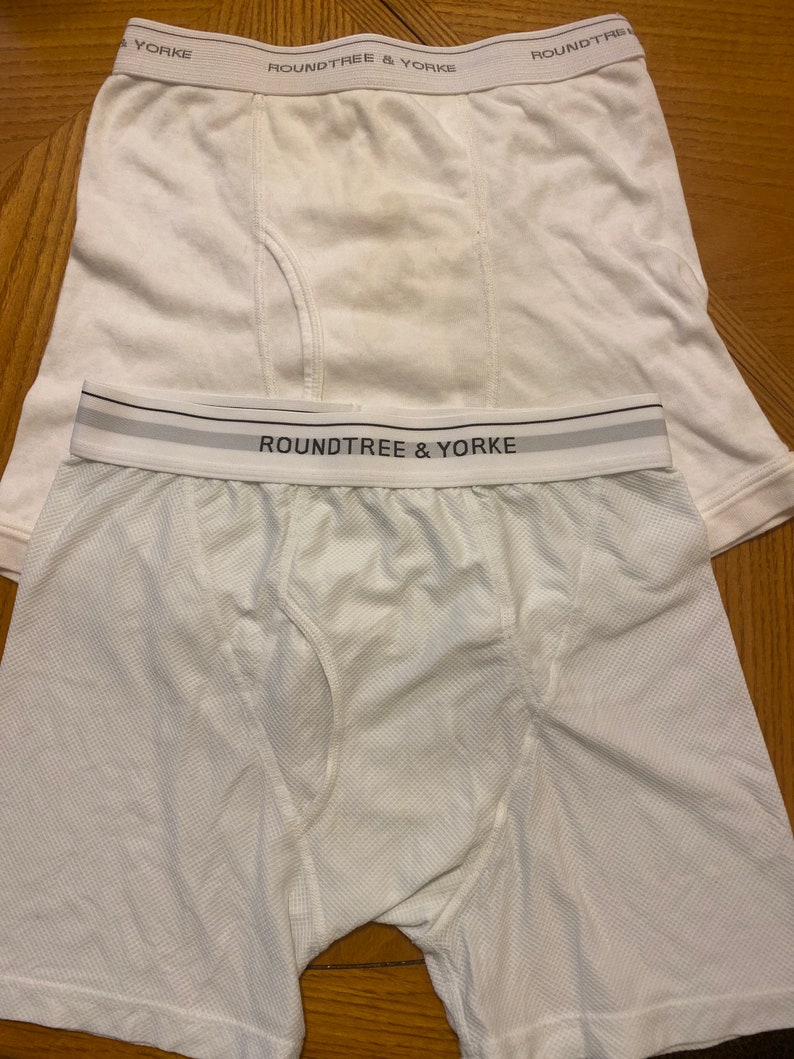 ROUNDTREE&YORKE white boxer briefs two pak Etsy