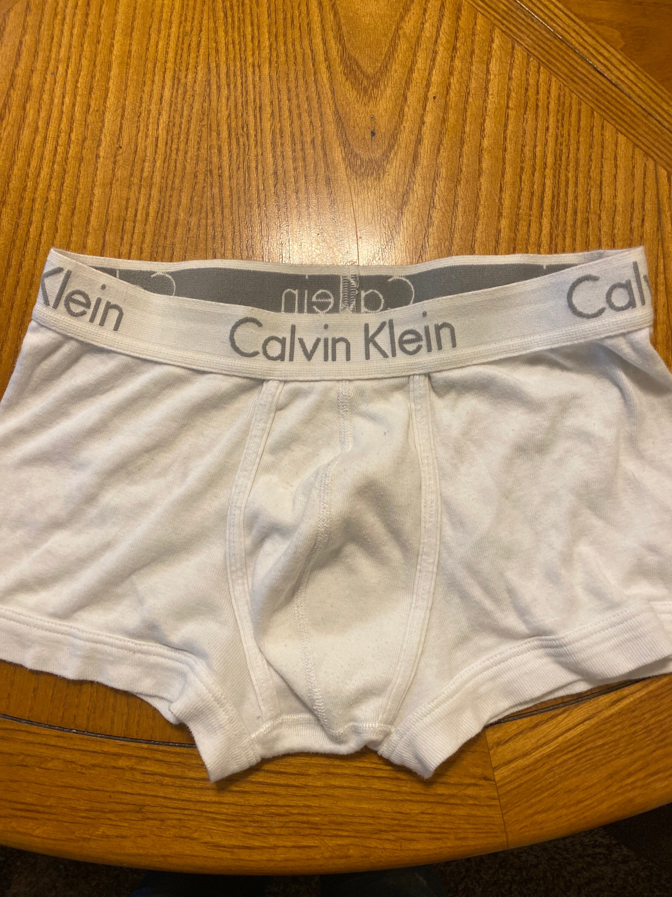 CALVIN KLEIN white pouch trunk with butt enhancer straps Etsy