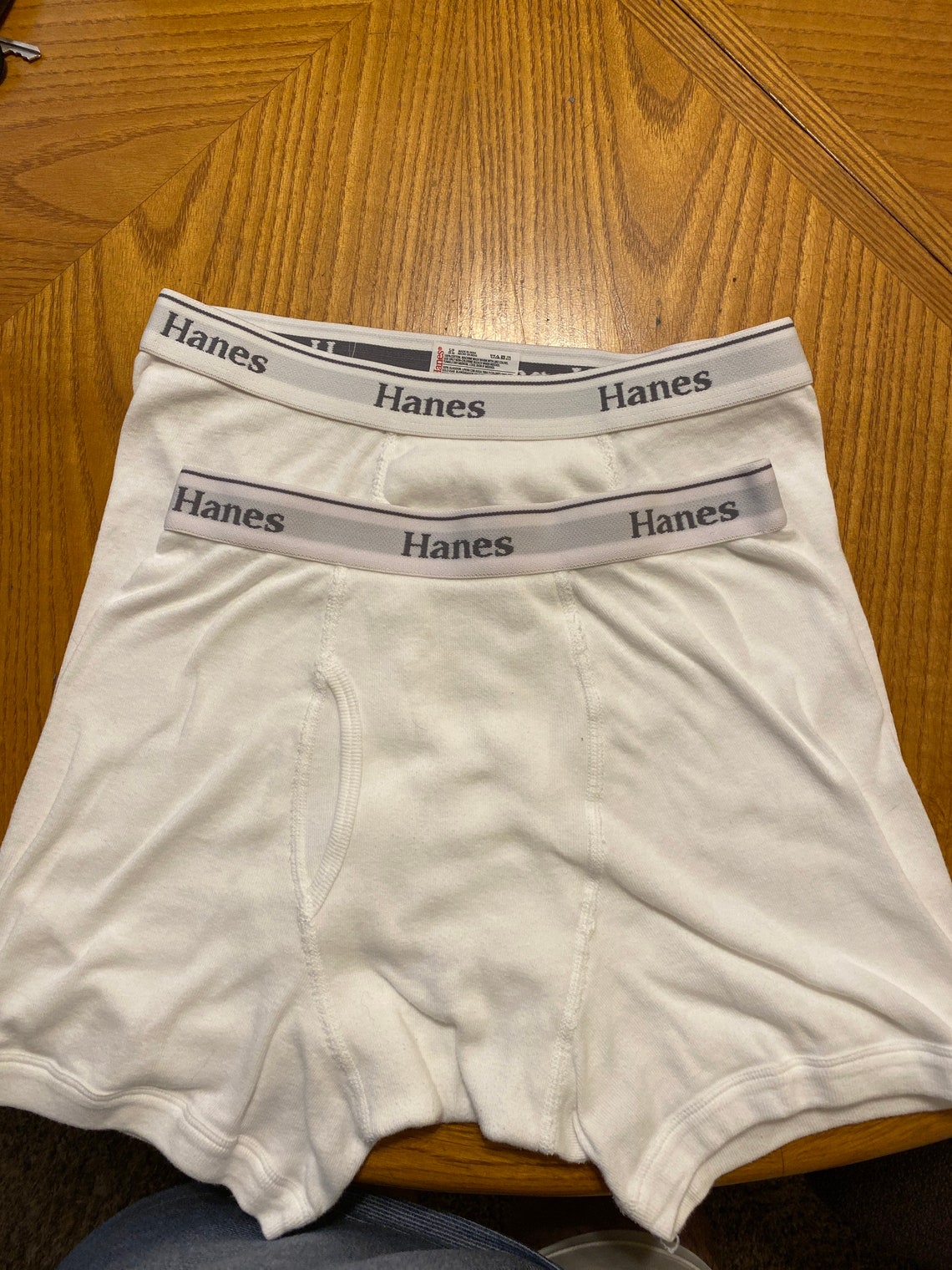 HANES vintage two pak white boxer briefs Etsy