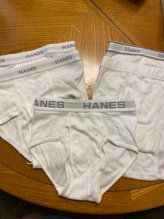 HANES five pak white briefs