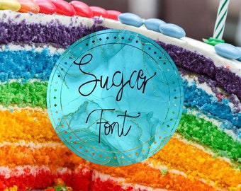 Sugar font - A lovely cursive handwritten font