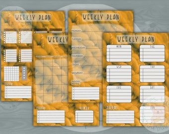 PDF weekly planner, printable and digital weekly planner - cosy days weekly planners