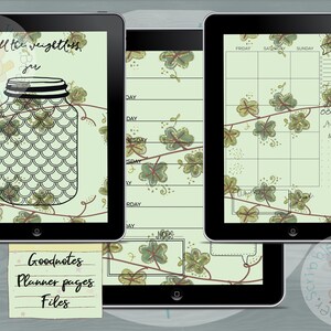 Precropped Enchanted Forest digital planner pages stickers - precropped goodnotes file