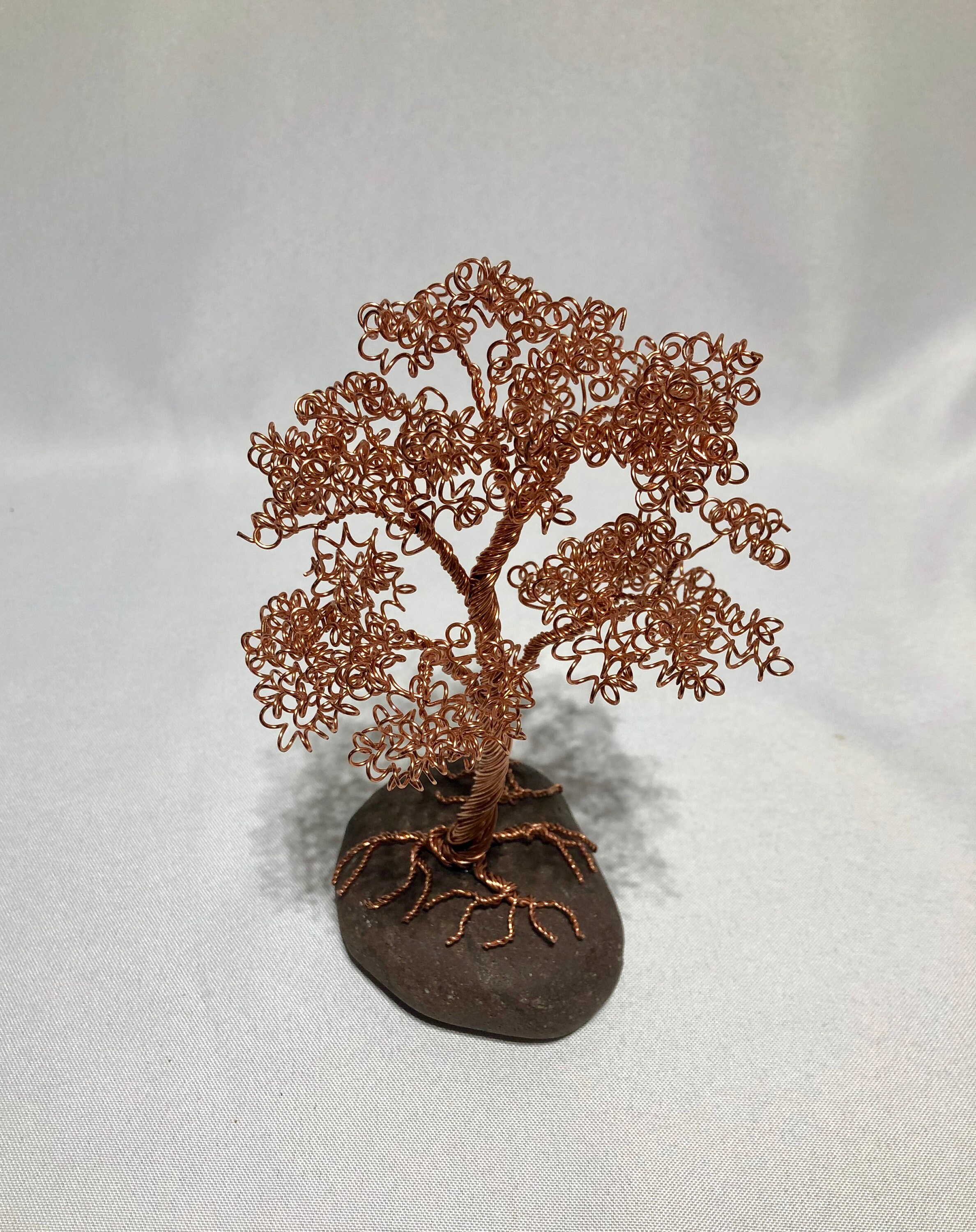 NEW Copper Bonsai Tree on Granite Upright informal Root Etsy