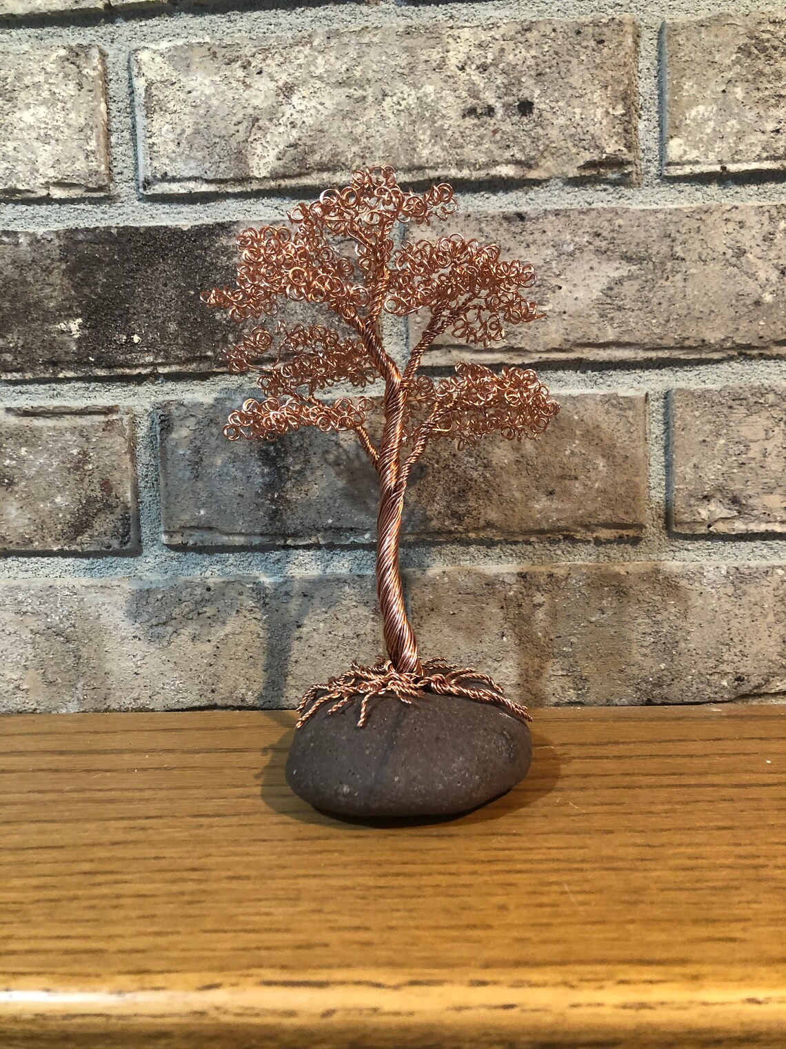 NEW Copper Bonsai Tree on Granite Upright informal Root Etsy
