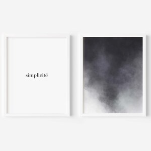 Set of 2 Prints, Abstract Watercolour Print, Minimalist Printable, Quote Print, Minimalist Abstract Art, Wall Art, Quote Art Printable