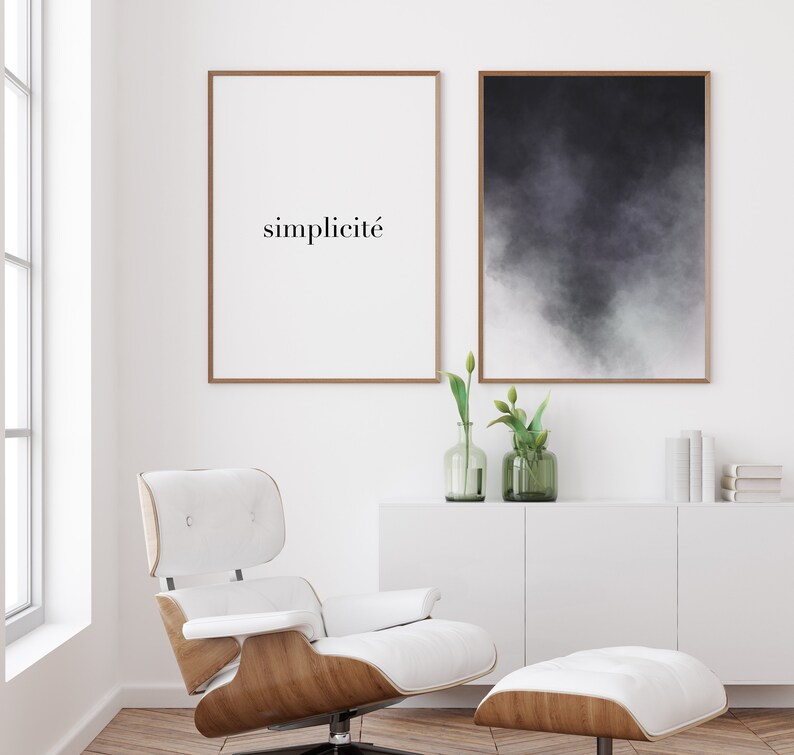 Set of 2 Prints, Abstract Watercolour Print, Minimalist Printable, Quote Print, Minimalist Abstract Art, Wall Art, Quote Art Printable