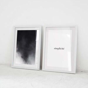 Set of 2 Prints, Abstract Watercolour Print, Minimalist Printable, Quote Print, Minimalist Abstract Art, Wall Art, Quote Art Printable