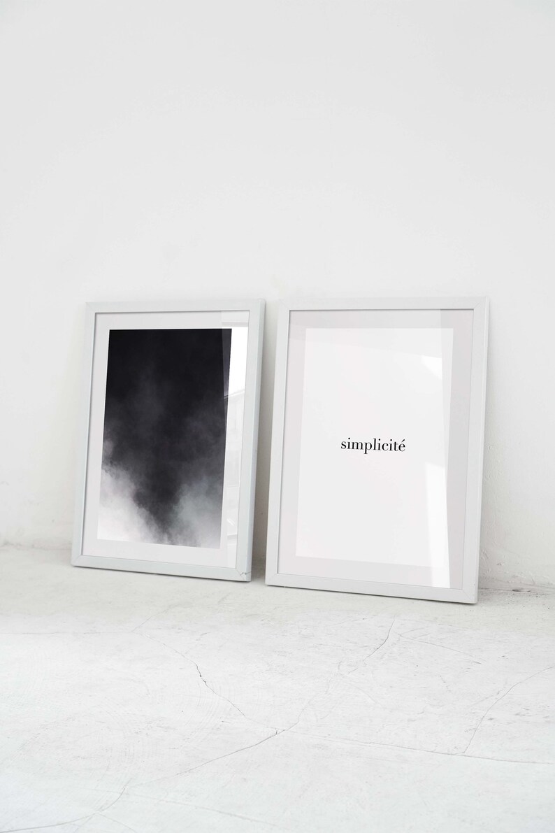 Set of 2 Prints, Abstract Watercolour Print, Minimalist Printable, Quote Print, Minimalist Abstract Art, Wall Art, Quote Art Printable