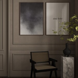 Set of 2 Prints, Abstract Watercolour Print, Minimalist Printable, Quote Print, Minimalist Abstract Art, Wall Art, Quote Art Printable