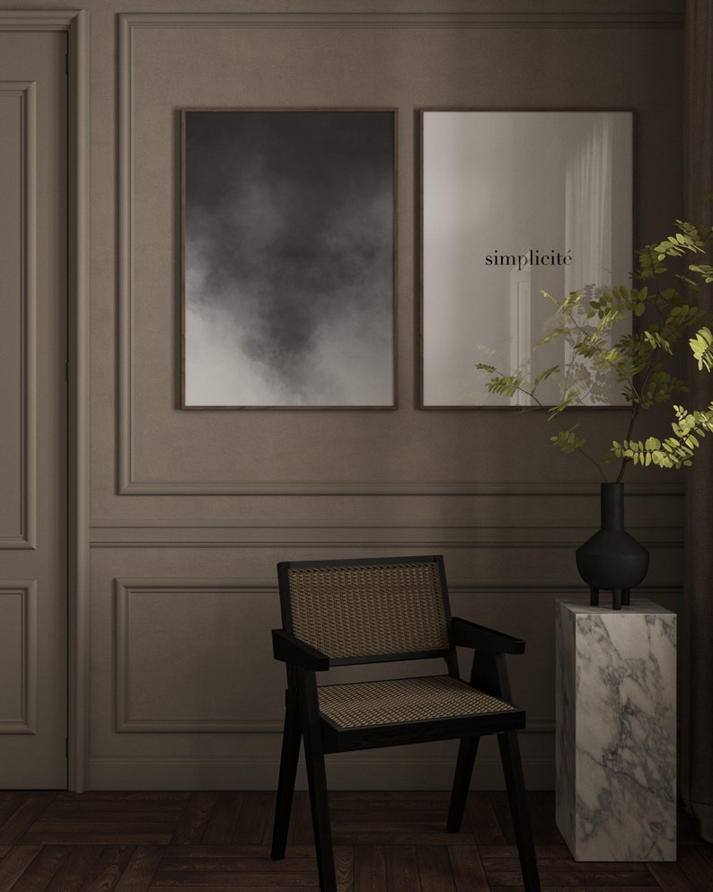 Set of 2 Prints, Abstract Watercolour Print, Minimalist Printable, Quote Print, Minimalist Abstract Art, Wall Art, Quote Art Printable