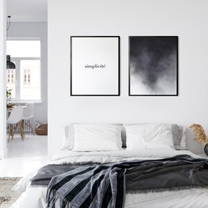 Set of 2 Prints, Abstract Watercolour Print, Minimalist Printable, Quote Print, Minimalist Abstract Art, Wall Art, Quote Art Printable