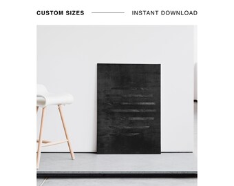 Dunkelgrauer abstrakter Druck, dunkle Kreise Druck, Foliendruck, minimalistische Wandkunst, zeitgenössisches Wanddekor, zeitgenössischer geometrischer Kunstdruck