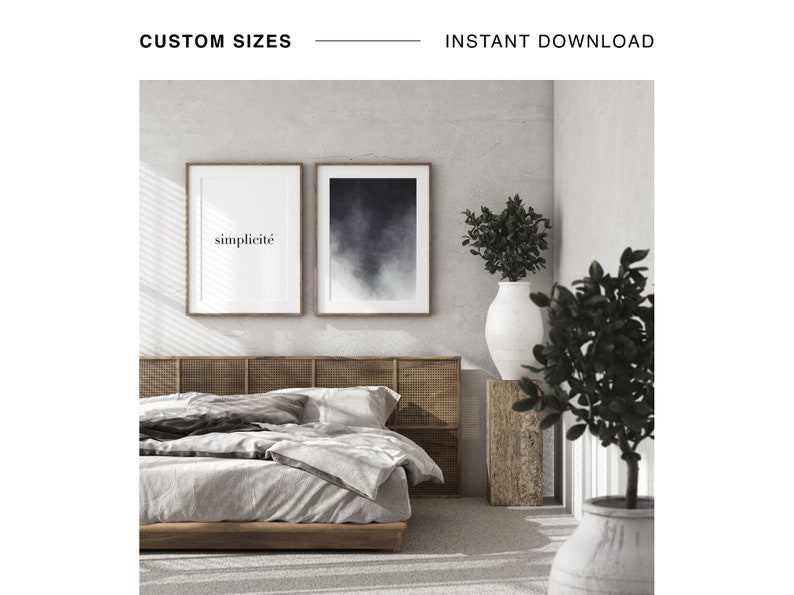 Set of 2 Prints, Abstract Watercolour Print, Minimalist Printable, Quote Print, Minimalist Abstract Art, Wall Art, Quote Art Printable