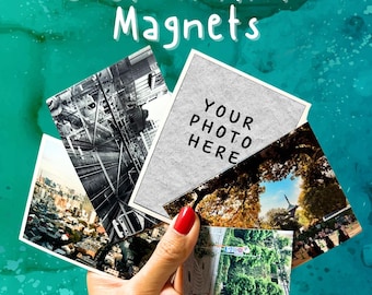 Custom Photo Magnets, Photo Magnet, Custom Photos, Custom Polaroid, Gift Idea, Made in Canada, Custom Picture Print Magnets