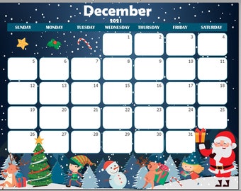 December Printable | Etsy