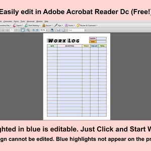 Editable Log Maker Editable Work Log Printable Work Task Log Time Spent - Etsy Australia