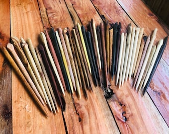 Hand carved Wooden hairpins/hairsticks