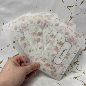 Custom vellum cash stuffing wallets week 1-5