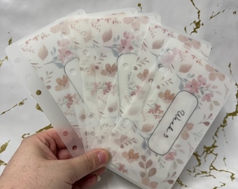 Custom vellum cash stuffing wallets week 1-5