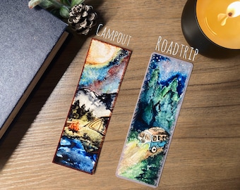Mountain Van Life/Camping Bookmark -Heavyweight, Printed on Glossy Photo Paper