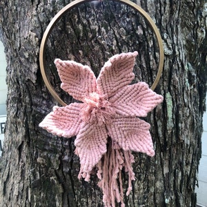 Macrame Flower Wall Hanging Wreath