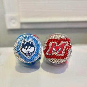 College Bling Mini Mason Jar / Candy Jar | Bed Party Gifts, Graduation, College Decoration Ideas